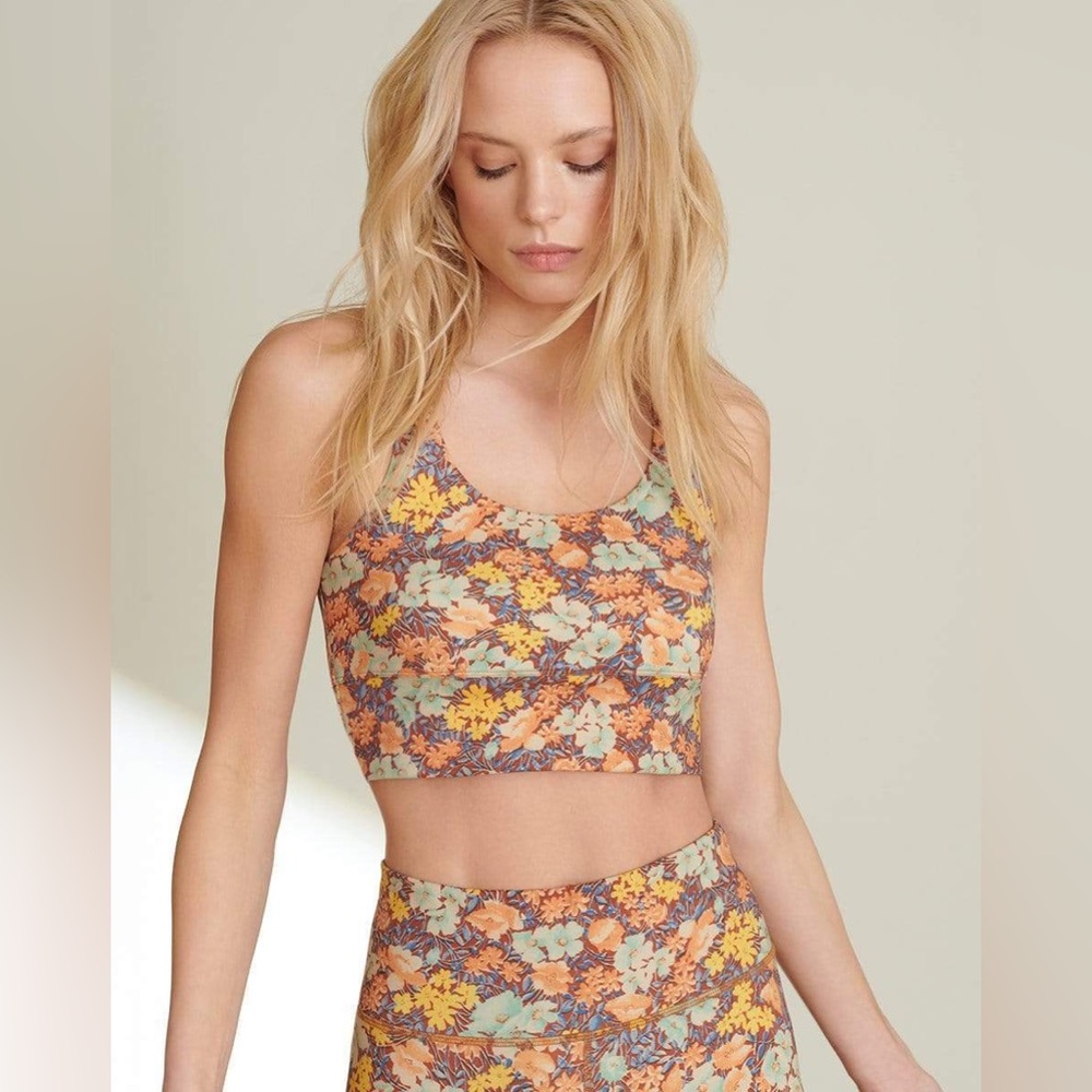 veronica beard MALEA FLORAL SPORT BRA